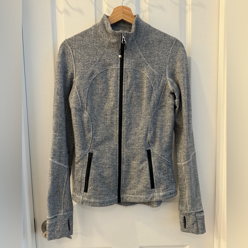 Lululemon Herringbone Define Zip Jacket - Forme Jacket II Heathered Gingham Full